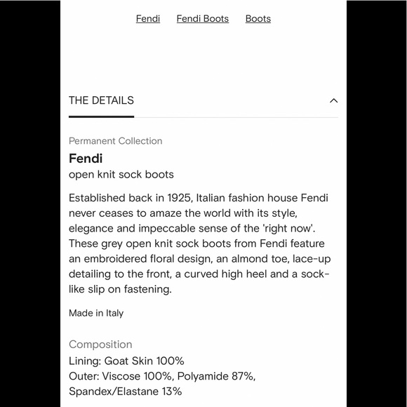 🌸NWT FENDI Open Knit Sock Boots size Eur 36 - Picture 7 of 17